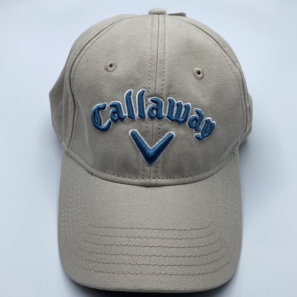 NWT Callaway Heritage Cream and Teal Blue Adjustable Golf Hat Cap - Picture 4 of 9